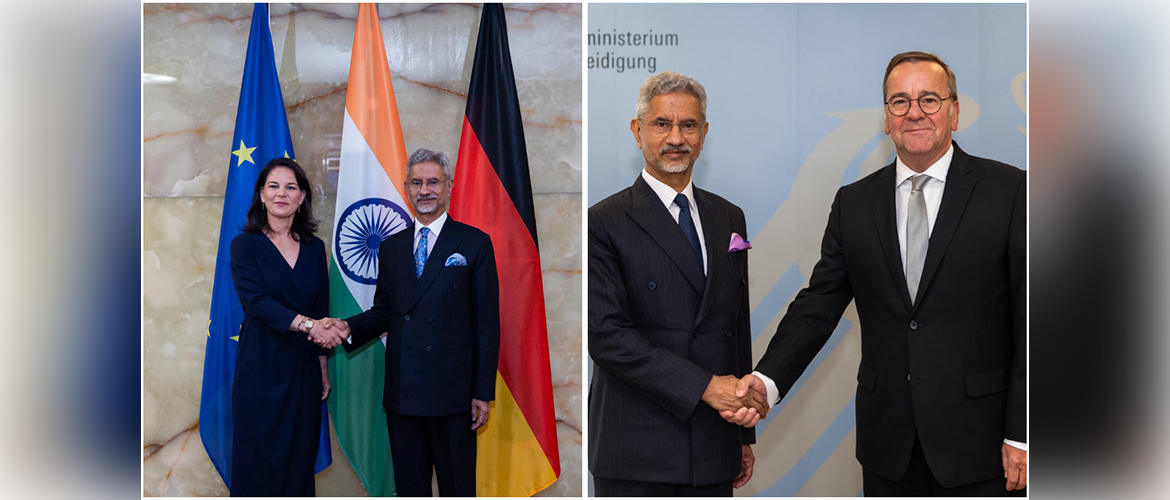  External Affairs Minister Dr S Jaishankar meets Foreign Minister Annalena Baerbock and Defence Minister Boris Pistorius in  Berlin, 10-11th September 2024