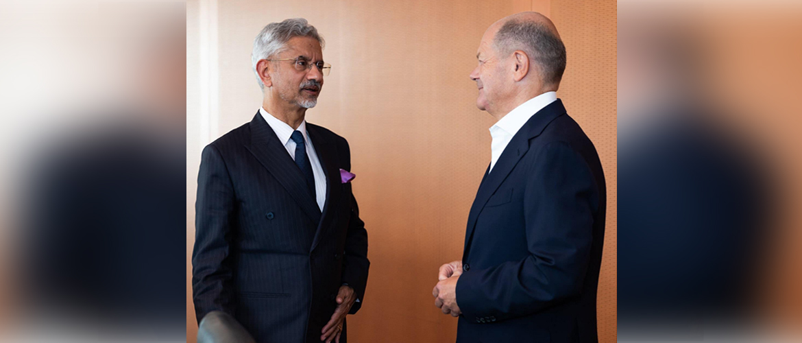  External Affairs Minister Dr S Jaishankar with Chancellor Olaf Scholz on 11th September, 2024
